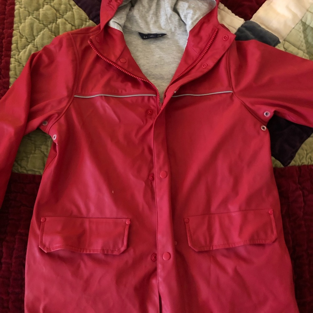Lands End kid’s hooded raincoat